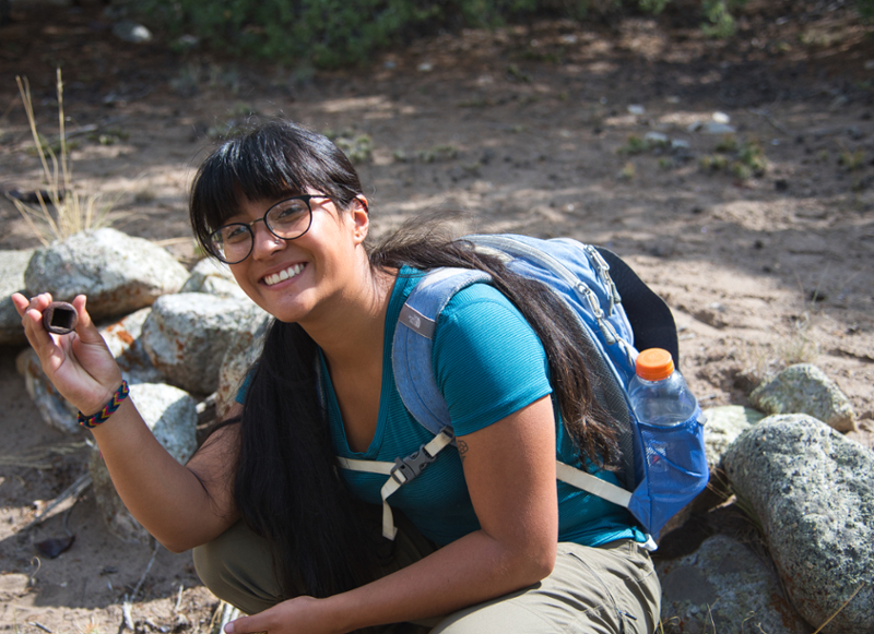 In AN320 Field Archaeology, students identify and record artifacts in "the field."  Reports, forms, and maps of archaeological sites and associated artifacts and features are produced by the students and submitted to the US Forest Service. Artifacts are not collected.  <span class="cc-gallery-credit"></span>